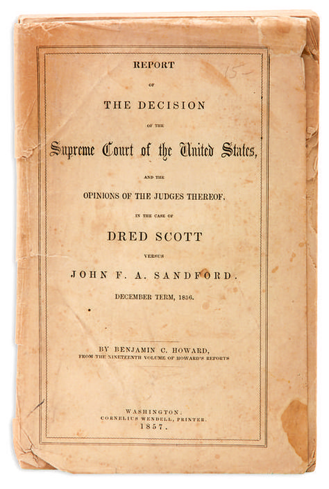 Dred Scott Decision, 1857 Dred Scott, an enslaved African American, attempted to sue for his freedom after being taken by his owner to free states and territories. In a 7–2 decision, the U.S. Supreme Court denied Scott’s request. The landmark decision held that African Americans, whether slave or free, were not American citizens and therefore could not sue in federal court. Furthermore, the decision meant that the federal government had no power to regulate slavery in U.S. territories. Dred Scott, National Geographic Videos, Albert Pike, Song Of The South, Mississippi State University, History Nerd, Free State, Mississippi State, Pretty Photos