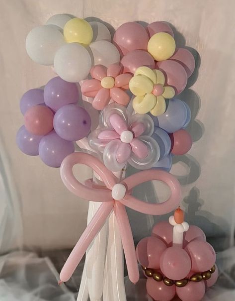 Flower Balloons Diy, Balloon Bouquet Diy, Balloon Crafts, Flower Gift Ideas, I Regret, Balloon Flowers, Balloon Diy, Balloon Decorations Party, Diy Bouquet