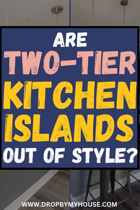 Are two-tier kitchen islands out of style? Take a look at the pros and cons of two-tier kitchen islands using our guide to better understand what your options are. Double Tier Kitchen Island, Two Level Kitchen Peninsula, Converting 2 Tier Kitchen Island To Single Level, 2 Tier Kitchen Island With Seating, 2 Tier Island Kitchen, Peninsula To Island Kitchen Remodel, Tiered Island Kitchen, Two Tier Island Kitchen, Kitchen Island Out Of Cabinets