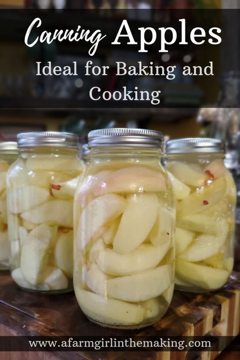 How to Can Apples | Canning Apples for Cooking and Baking Apples Canning, Apple Recipes For Canning, Can Apples, Apple Canning, Baking With Apples, Recipes Apples, Canning Apples, Easy Canning, Pressure Canning Recipes