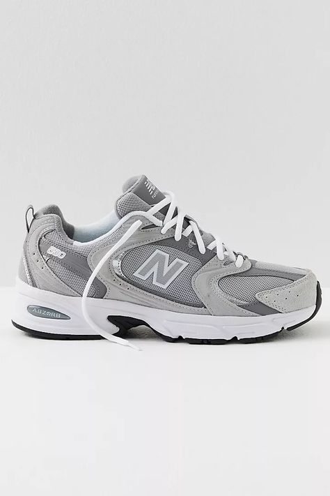 New Balance 530 Sneakers | Free People Pretty Shoes Sneakers, Chic Sneakers, Cute Sneakers, Low Boots, New Balance Women, New Balance Sneakers, Silver Shoes, New Sneakers, Black Running Shoes