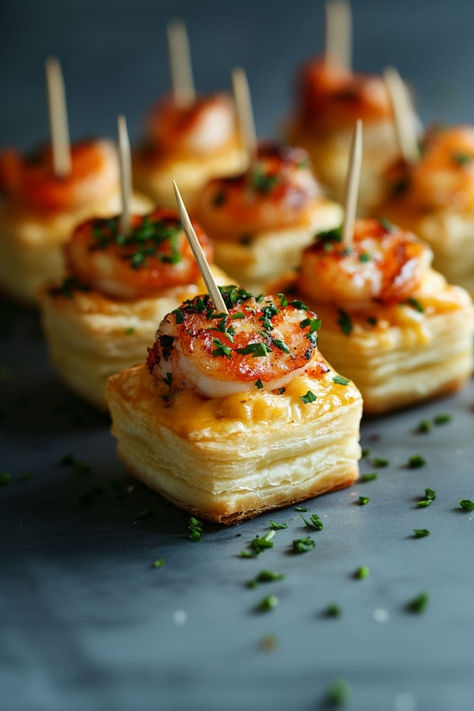 Try your hand at these easy lobster tapas recipes. These bite-sized appetizers are flavorful, festive, and perfect for any party! Party Appetizers Fancy, Victorian Appetizers, Nye Small Bites, Fancy Dinner Party Appetizers, New Years Canapes, Snack For New Years Party Appetizers, Cold Scallop Appetizer, Fancy Dinner Appetizers, Lobster Canapes