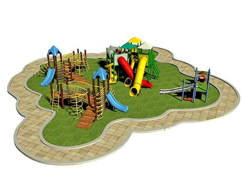 Children park playground 3d model 3ds Max files free download - modeling 34988 on CadNav Playground Slide, Park Equipment, Children Park, Park Playground, 3d Architecture, Park Models, 3ds Max Models, Low Poly 3d, Playground Equipment