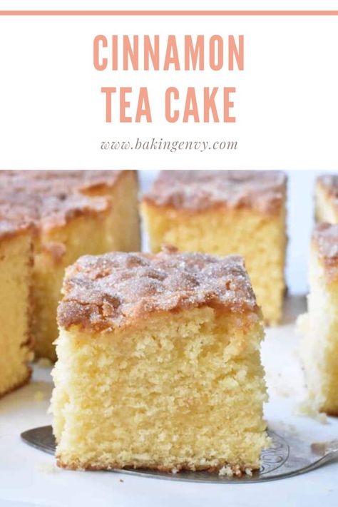 This cinnamon tea cake recipe is one of the most reliable cake recipes I have! All you need to do is put all the ingredients into an electric mixer and let it go. Then pour and bake! It’s completely fool-proof and always delicious. #specialtydessert #easyteacakerecipe #easydessertrecipe #cinnamonteacakerecipe #teacakes Cinnamon Cake Recipe, Cinnamon Cake Recipes, Tea Cake Recipe, Cinnamon Tea Cake, Cake Stall, Lemon Bar, Tea Cakes Recipes, Cinnamon Tea, Cinnamon Cake