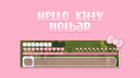 Banner Design Minecraft, Cozy Minecraft, Kawaii Minecraft, Minecraft Pack, Minecraft Textures, Pink Minecraft, Minecraft Texture Pack, Hello Kitty Games, Minecraft Addons