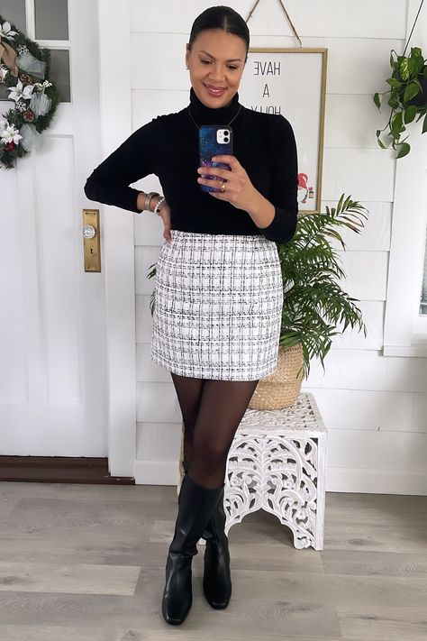 IDEALSANXUN Womens High Waist … curated on LTK Winter Pencil Skirt Outfits, Tweed Skirt Outfit Winter, Pencil Skirt With Tights, Pencil Skirt Outfits Winter, Tweed Skirt Outfit, Spring Skirt Outfits, Short Skirts Outfits, Twill Skirt, Pencil Skirt Outfits