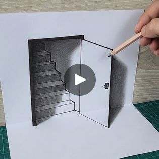 Trick Art, Draw 3d, Optical Illusion Drawing, Illusion Drawings, 3d Street Art, 3d Illusion, 3d Drawings, Book Art Drawings, Optical Illusion