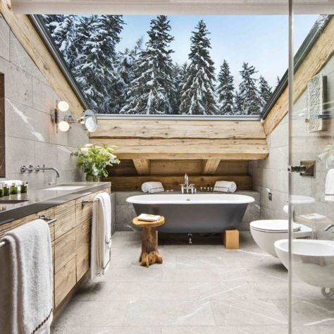 Place Blanche - Ski Verbier Exclusive | Luxury Ski Chalets Container Home Designs, Mid Century Bathroom, Bathroom Inspiration Modern, Bad Inspiration, Bathroom Inspiration Decor, Container House Design, Dream Bathrooms, World Of Interiors, House Goals