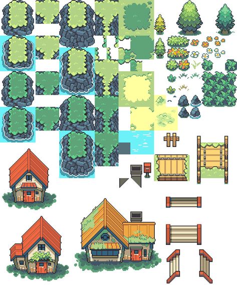 Pixel Rpg Games, How To Pixel Art, Game Level Design, Idle Game, Banana Toast, Pixel Art Landscape, Indie Game Art, Pixel Art Pokemon, Piskel Art