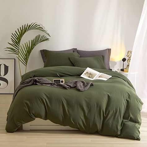 Olive Green Duvet, Comfy Comforter, Green Duvet Cover, Green Comforter, Duvet Cover King, Green Duvet, Green Duvet Covers, Full Bedding Sets, Full Duvet Cover