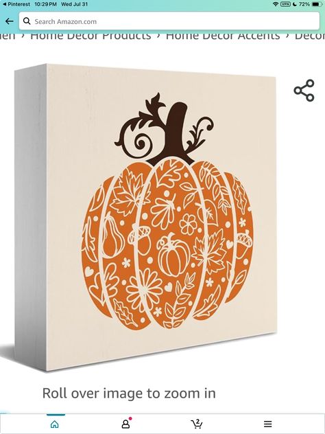 Painted Wood Pumpkins, Desk Shelf Decor, Fall Decor Signs, Fall Pumpkin Sign, Fall Decorations For Home, Decor Bookshelves, Pumpkin Harvest, Harvest Decor, Work Office Decor