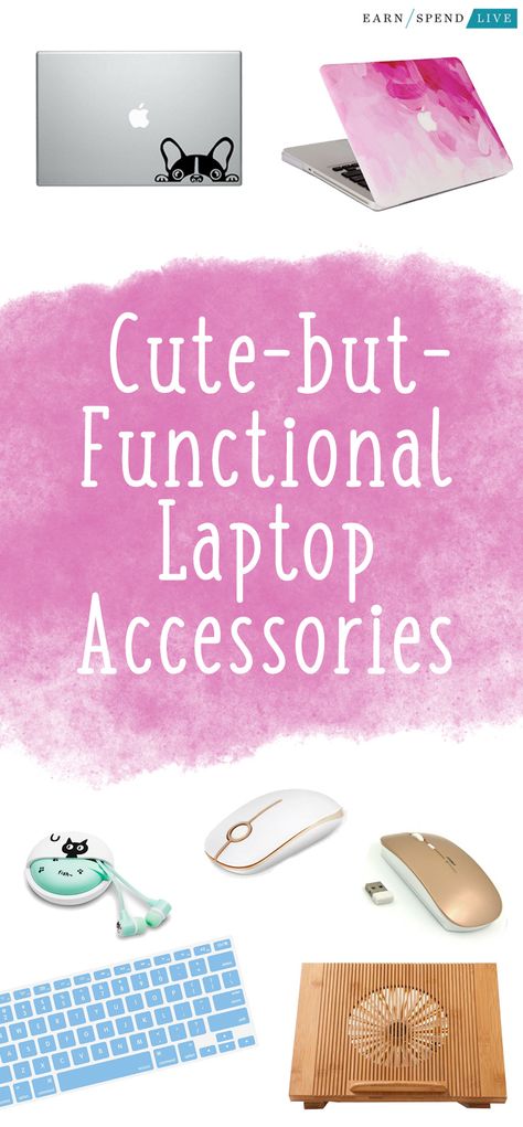 Cute-but-functional laptop accessories, must-have laptop tools, must have computer accessories, must have technology Decorating Computer Laptops, Cute Laptop Accessories, Laptop For College, Laptop Screen Repair, Gaming Pads, College Survival, Laptop Storage, Laptops For Sale, Laptop Shop