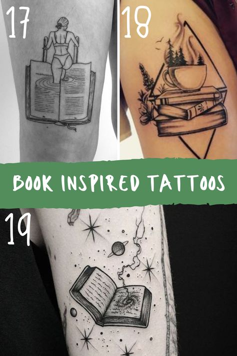 Fascinating Book Tattoo Ideas {43 IDEAS} Full of Wonder - tattooglee Book World Tattoo, Book Themed Tattoo Ideas, Book Half Sleeve Tattoos For Women, Tattoo Ideas Reading, Bookish Tattoos American Traditional, Literary Sleeve Tattoo, Book Design Tattoo, Bookworm Tattoos For Women, Book Tattoos Ideas