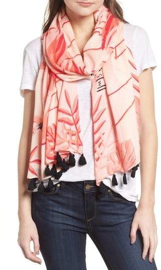 Kate Spade New York Flamingo Scarf Kate Spade Flamingo, Kate Spade Scarf, Flamingo Bachelorette, Kate Spade Clothes, Pink Flamingo Party, Kate Spade Style, Scarf Outfit, Square Silk Scarf, Flamingo Print