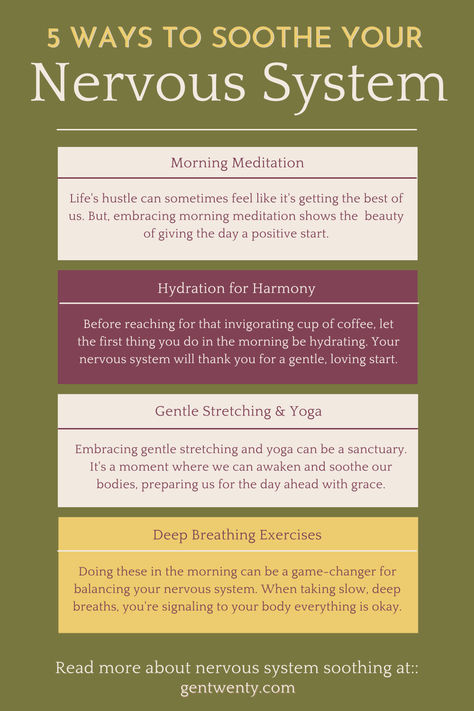 Calm your nervous system Calm Your Nervous System, Calm The Nervous System, Morning Meditation, Deep Breathing Exercises, Money Advice, The Nervous System, Trouble Sleeping, Easy Yoga, Breathing Exercises