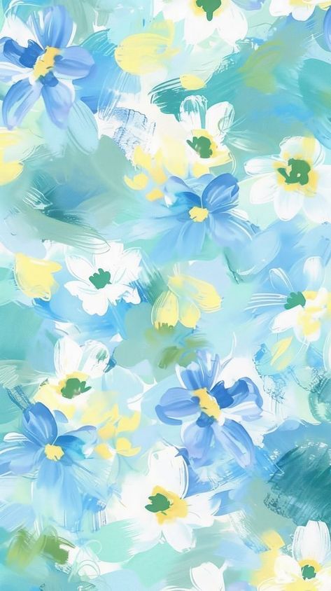 Watercolor Flowers Wallpaper Iphone, Blue And Green Wallpaper, Floral Blue Background, Floral Background Green, Watercolor Seamless Pattern, Teacher Wallpaper, Watercolor Floral Pattern Textile Design, Surface Pattern Design Inspiration, Blue Flower Wallpaper