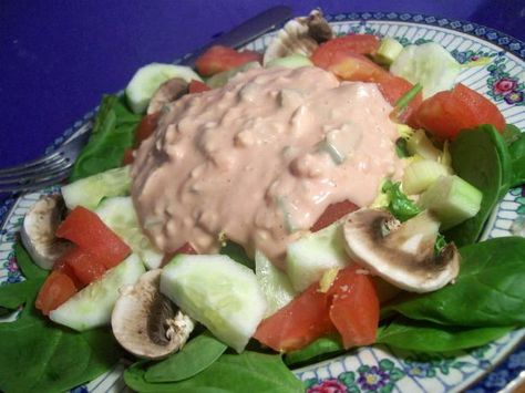 GAIDO'S FAMOUS 1000 ISLAND DRESSING RECIPE The other day I was telling facebook friends that when my former wife and I were first married, we lived in a... 1000 Island Dressing Recipe, Thousand Island Dressing Recipe, 1000 Island Dressing, 1000 Island, Anne Of Avonlea, Thousand Island, Thousand Island Dressing, Salad Dressing Recipes Homemade, Island Dress