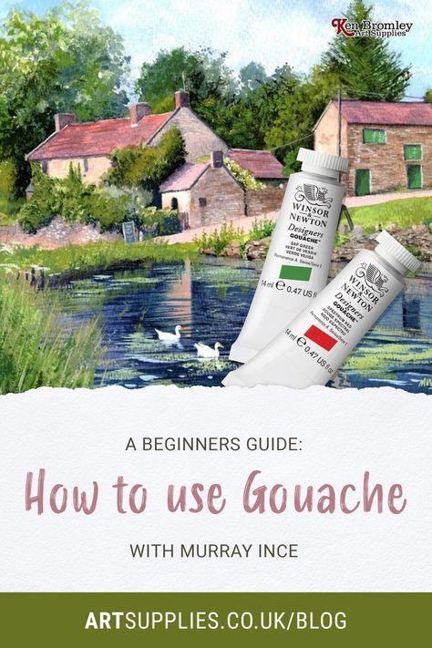 Gouache Art For Beginners, Gouache Painting Techniques, Painting Mediums, Gouache Tutorial, Art For Beginners, Gouache Paint, Drawing Journal, Acrylic Brushes, Acrylic Gouache