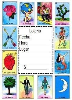 Lotería Loteria Invitations, Loteria Party Ideas, Diy Loteria Cards, Loteria Party, Mexican Party Invitation, Tupperware Party Ideas, Mexican Fiesta Birthday Party, Mexican Invitations, Family Reunion Invitations