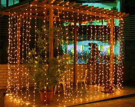 800 LED Waterproof String Fairy Curtain Light Outdoor Party Wedding Xmas Decor 220V 8Mx3M Copper Wire Fairy Lights, Wire Fairy Lights, Fairy Lights Wedding, Led Curtain Lights, Led Fairy String Lights, Led Curtain, Curtain String Lights, Panel Solar, Led Fairy Lights