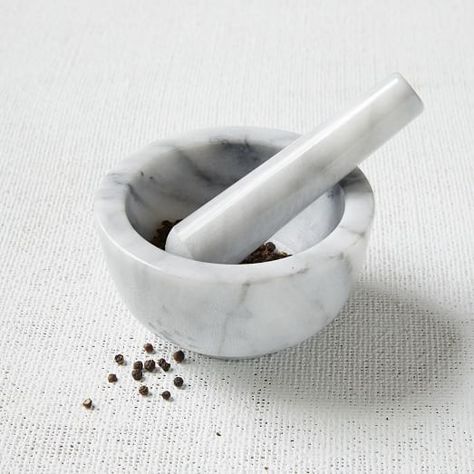 Alat Makeup, Mortar Pestle, Desain Pantry, Basic Kitchen, Kitchen Utensil Holder, Marble Wood, Kitchen Marble, The White Company, Mortar And Pestle