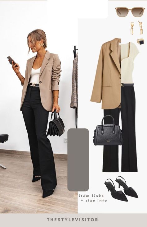 Women Work Outfit Ideas || Latest and Stylish Women Work Outfits 2023 dress fashion dress design dressed aesthetic dress aesthetics dresses short dresses styles dressed jeans outfit dress jean outfit dresse jeans outfit dress shorts dress with boots outfit Elegant Women Outfit Casual, Casual Blazer Work Outfits, Blazer Inspired Outfits, Work Outfits Women With Blazer, Women’s Blazer Outfit Work, Coat Over Blazer Outfit, Tan Tweed Blazer Outfit Women, Business Blazer Outfits, Neutral Business Casual Outfits Winter