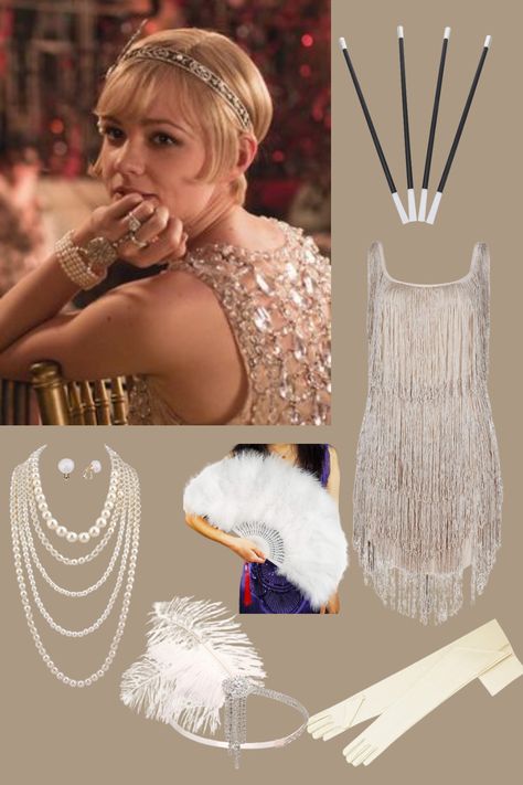 20s Halloween Costume, Flapper Girl Halloween Costume, Halloween Costume 2023, 1920 Party, Gatsby Party Outfit, Flapper Costume Halloween, 20s Costume, Flapper Halloween, Fun Office