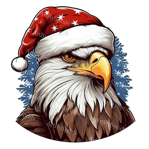 Eagles Christmas, Cute Eagle Illustration, Eagle Doodle Art, Bold Eagle Drawing, Eagle Clipart Black And White, Door Decorating Contest, Cute Tiny Tattoos, Clipart Design, Christmas Drawing