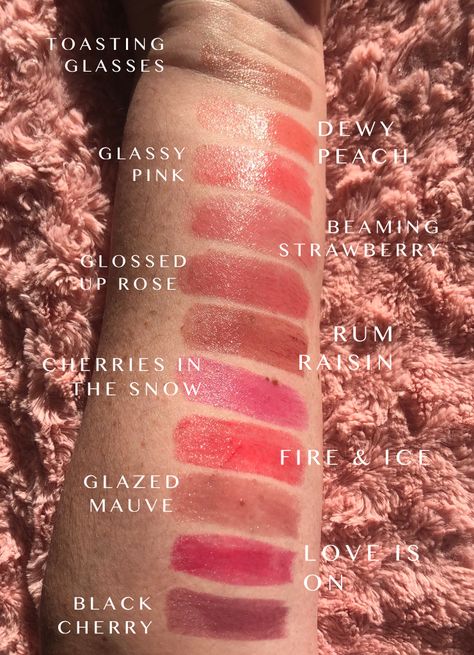 Revlon Lipstick Swatches, Revlon Super Lustrous Glass Shine, Revlon Lip, Revlon Lipstick, Revlon Super Lustrous Lipstick, Rum Raisin, Natural Glowy Makeup, Revlon Super Lustrous, Lip Swatches