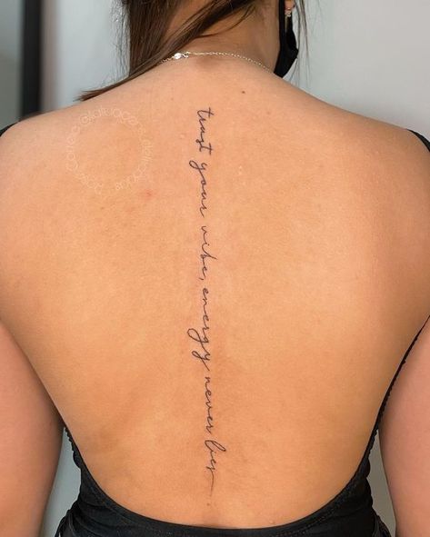 Inked & Inspired: Best Tattoo Ideas for 2023 Delicate Spinal Tattoos For Women, Resilience Back Tattoo, Back Tattoo Quotes Spine, Tattoo Spine Women, Spine Tattoo Quotes Inspiration, Christian Spine Tattoos For Women, Delicate Spine Tattoos For Women, Spine Tattoos For Women Unique, Spine Tattoos For Women Quotes