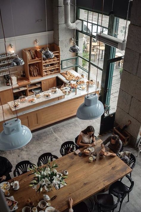 . Window Restaurant, Bakery Interior, Café Design, Bread Shop, Coffee Shops Interior, Restaurant Ideas, 카페 인테리어 디자인, Cafe Bistro, Bakery Design