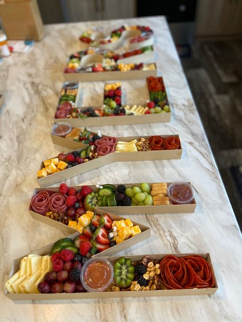 Personal Size Charcuterie Board Ideas, Vertical Charcuterie Board, One Letter Charcuterie Board, I Do Charcuterie Board, Letter Board Charcuterie, Nurse Charcuterie Board, Letter Cheese Board, Small Wedding Charcuterie Board, Letter Grazing Board