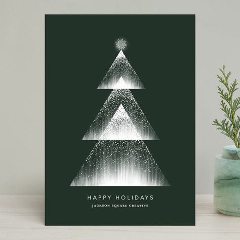 Lights Business Holiday Cards by Vivian Yiwing | Minted Christmas Card Graphic Design, Christmas Card Business, Company Christmas Card, Business Christmas Card, Xmas Packaging, White Christmas Card, Modern Christmas Card, Christmas Poster Design, Company Christmas Cards