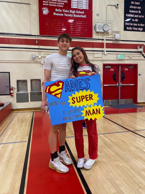 Batman Sadies Proposals, Football Winter Formal Proposals, Winter Formal Proposal Basketball, Funny Sadies Proposals, Sadies Sign Ideas, Sadie Hawkins Dance Themes, Sadie Dance Proposal, Winters Dance Poster, Winter Dance Themes Ideas