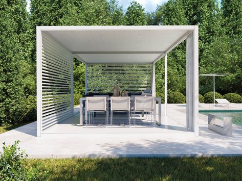 Pergola Modern, Aluminum Gazebo, Pergola Garden, Wooden Porch, Aluminum Pergola, Best Outdoor Furniture, Gazebo Pergola, Pergola With Roof, Outdoor Cover