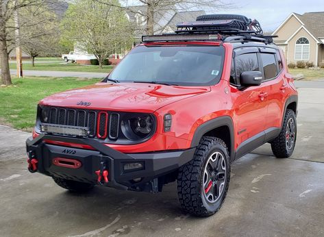 Jeep Renegade Mods, Jeep Renegade Custom, Jeep Trailhawk, Jeep Renegade Trailhawk, Jeep Gear, Jeep Trails, 2015 Jeep Renegade, Road Trip Camping, 2015 Jeep