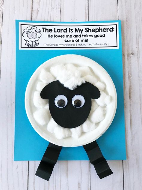 Toddler Sunday School, Toddler Bible, Bible Crafts Sunday School, Sunday School Projects, Paper Plate Craft, Lesson Activities, Children's Church Crafts, Sheep Crafts, Bible Story Crafts