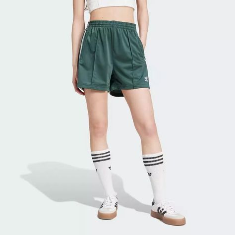 Firebird Shorts | adidas UK Adidas Firebird, Uniqlo Shorts, Mineral Green, Green Adidas, Adidas Shop, Track Suit, Adidas Shorts, Minsk, Shorts With Tights