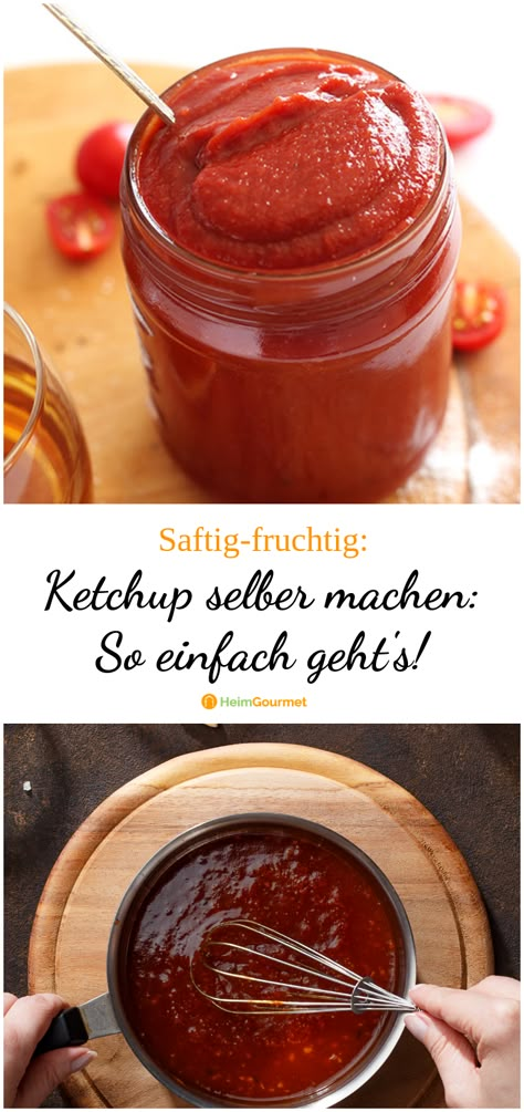 Fruit Ketchup, Homemade Ketchup Recipes, Pesto Dip, Ketchup Recipe, Homemade Ketchup, Food Receipt, Juicy Fruit, Happy Foods, Tomato Recipes