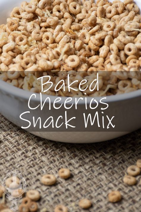 Seasoned Cheerios, Cheerios Mix Recipe, Cheerio Chex Mix Recipes, Cheerio Mix Recipes, Baked Cheerios Recipes, Cheerios Trail Mix Recipe, Snacks Using Cheerios, Cheerios Snack Mix Recipes Healthy, Chex Mix With Cheerios