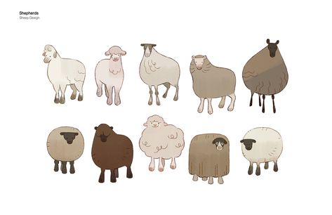 Sheep Design, Sheep Art, Animal Doodles, Animal Sketches, Arte Animal, Funky Art, Creature Design, Creature Art, Animal Illustration