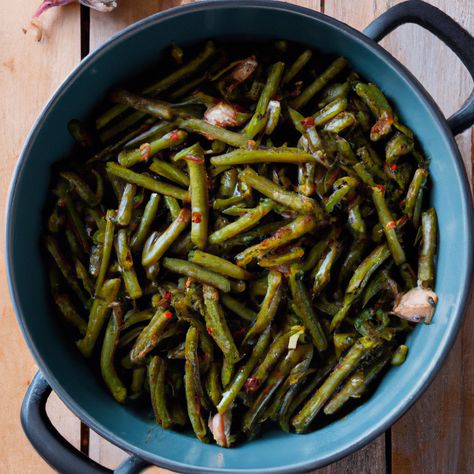 Greasy Beans Recipe, Southern Green Bean Recipes, Best Green Beans, Southern Style Green Beans, Southern Green Beans, Cracker Barrel Chicken, Crispy Green Beans, The Best Green Beans, Southern Side Dishes