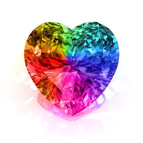 Rainbow Connection, Rainbow Bright, Taste The Rainbow, Rainbow Crystal, Heart Shaped Diamond, Live Colorfully, Photo Heart, Rainbow Heart, Over The Rainbow