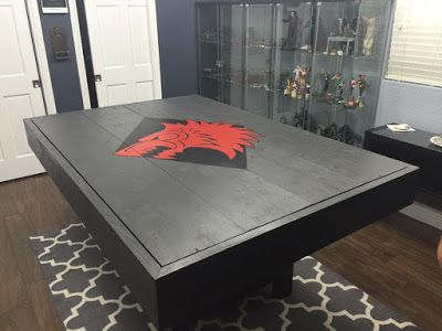 What's On Your Table: Wargaming Table Project - Faeit 212: Warhammer 40k News and Rumors Warhammer Table, Gaming Table Diy, Warhammer Tabletop, Dnd Table, Board Game Room, Garage Game Rooms, Home Studio Ideas, Hobby Desk, Wargaming Table