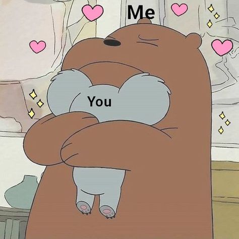 Heart Meme, We Bare Bears Wallpapers, Cute Love Memes, Horror Movie Posters, Cartoon Memes, We Bare Bears, Bare Bears, Memes Humor, Bear Wallpaper