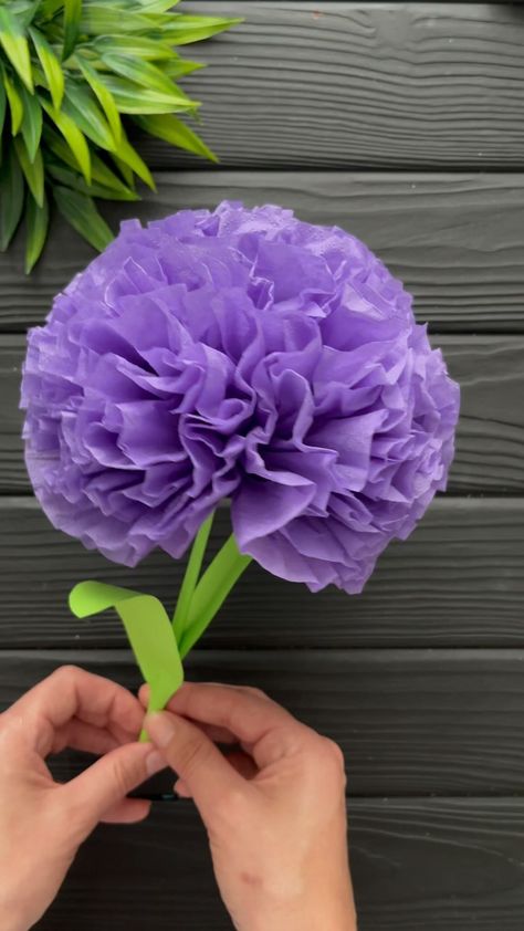 Beautiful Rose Paper Flower #diy #diycrafts #homedecor #paperflowers #papercrafts | Instagram Tissue Paper Flowers, Diy Paper Flowers, Paper Decoration, Paper Craft Tutorials, Flower Paper, Craft Tutorials, Diy Paper, Tissue Paper, Paper Craft