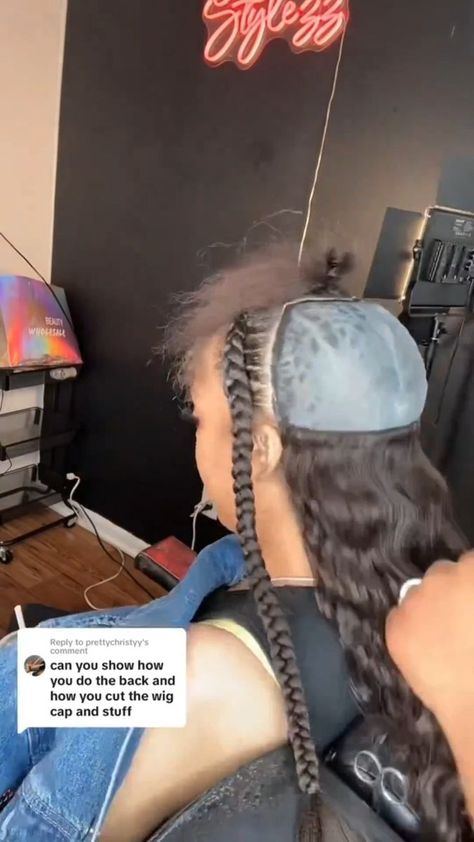 Two Braids Quick Weave In The Back, Quick Weave Two Braids, Quick Weave With 2 Stitch Braids, Two Braid Quick Weave, Two Braids With Quick Weave, Quick Weave With Two Braids, Feedin Braids With Quick Weave, 2 Braids With Quick Weave, Easy Quick Weave Hairstyles Black Women