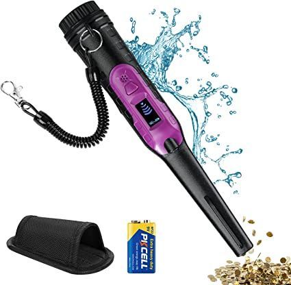 [2022 Newest] Metal Detector, LED Display Metal Detector Pinpointer, Handheld Pin Pointer Metal Detector, IP68 Full-Waterproof Underwater to 15m/50FT, Treasure Hunting Tool for Kids, Adults（HS-11 Underwater Treasure, Hunting Tools, Lake Trip, Belt Holster, Metal Detecting, Treasure Hunting, Metal Detector, Display Design, Treasure Hunt