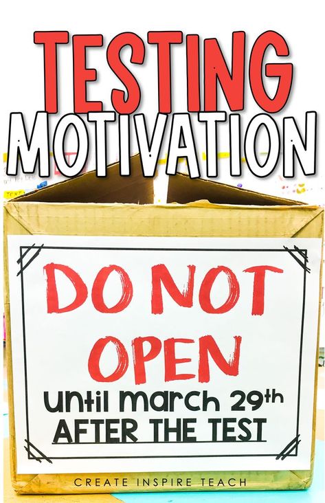 Testing season doesn't have to be awful!! I've come to LOVE this time of year, and my students feel more calm, confident, and excited for the test. Testing motivation for students comes in many forms, and I'm sharing all my favorite, easy and impactful ideas with you! Testing Motivation For Students, State Testing Motivation, Test Prep Motivation, Motivation For Students, Motivation Notes, State Testing Encouragement, Testing Encouragement, Encouragement Notes, Testing Motivation