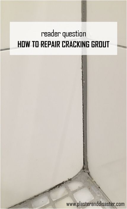 How to repair cracked grout - Plaster & Disaster Regrout Shower Tile, Kitchen Cabinets Repair, Shower Grout, Grout Repair, Bathroom Grout, Bathroom Repair, Floor Grout, Tile Repair, Shower Floor Tile